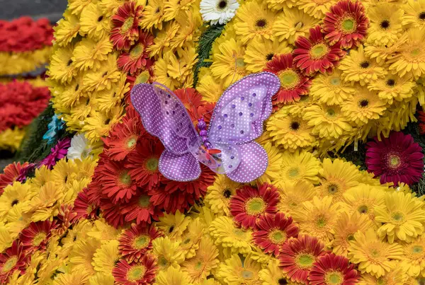 Decoración Flores Festival Flor Madeira Islas Madeira Portugal — Foto de Stock