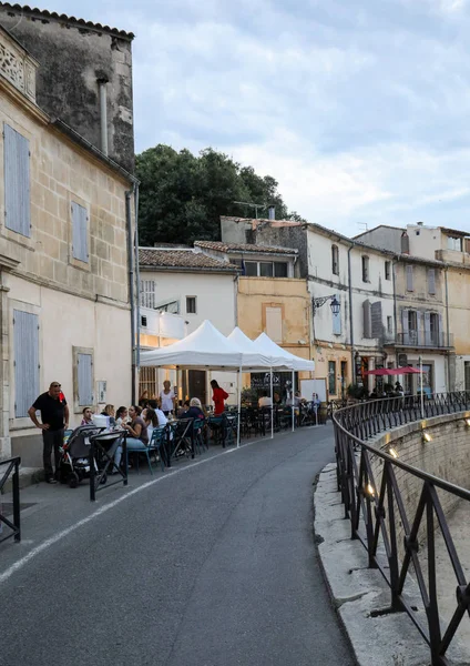 Arles Fransa Haziran 2017 Cafe Provence Güney Fransa Eski Kasaba — Stok fotoğraf