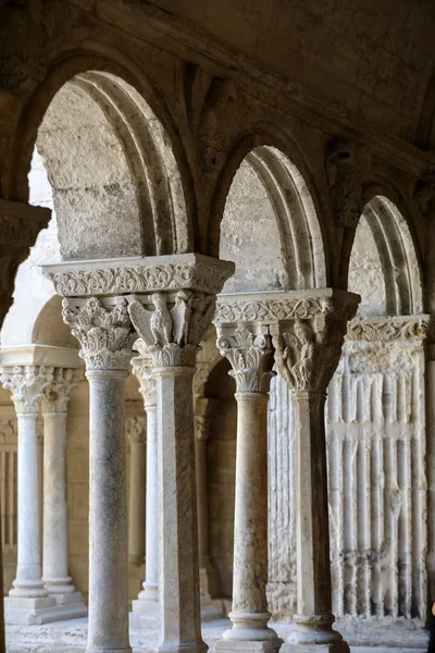 Cloîtres Romans Cathédrale Saint Trophée Arles Provence France — Photo