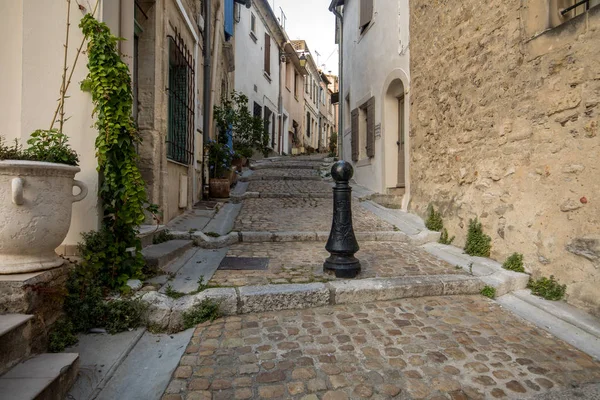 Piazza Stradina Nel Centro Storico Arles Provenza Nel Sud Della — Foto Stock