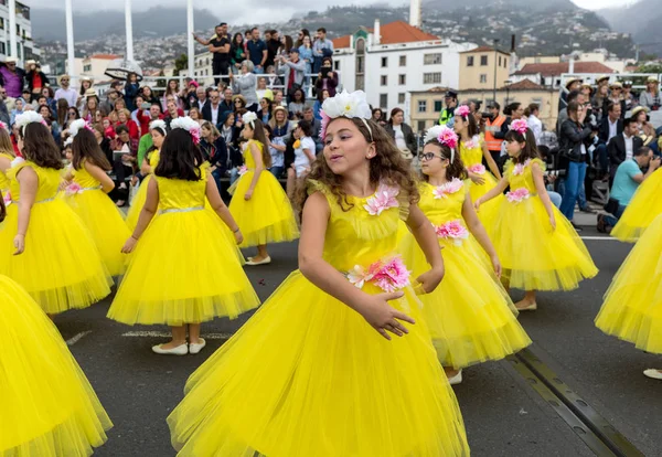 Funchal Madeira Portugal April 2018 Annual Parade Madeira Flower Festival — Stock Photo, Image