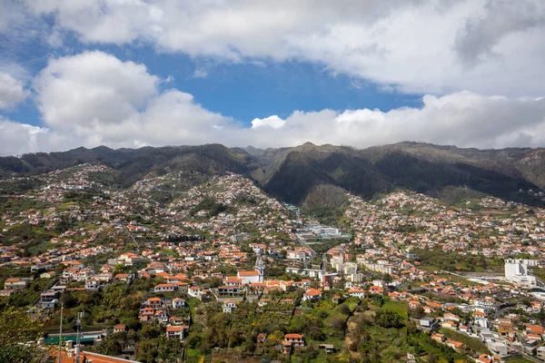 Panoramik Funchal Madeira Adası Üzerinde Portekiz — Stok fotoğraf