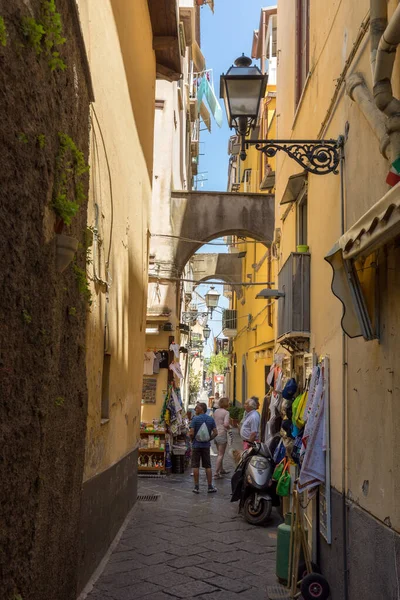 Sorrente Italie Juin 2017 Shopping Dans Les Rues Étroites Sorrente — Photo