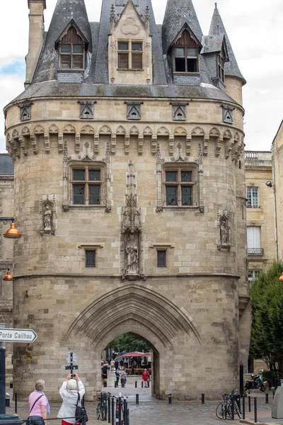 Bordeaux France Septembre 2018 City Gate Cailhau Porte Médiévale Bordeaux — Photo