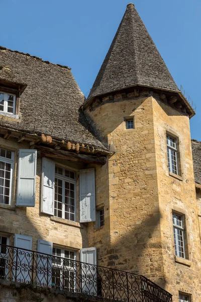 Güzel Şehir Sarlat Caneda Dordogne Bölümü Aquitaine Fransa — Stok fotoğraf