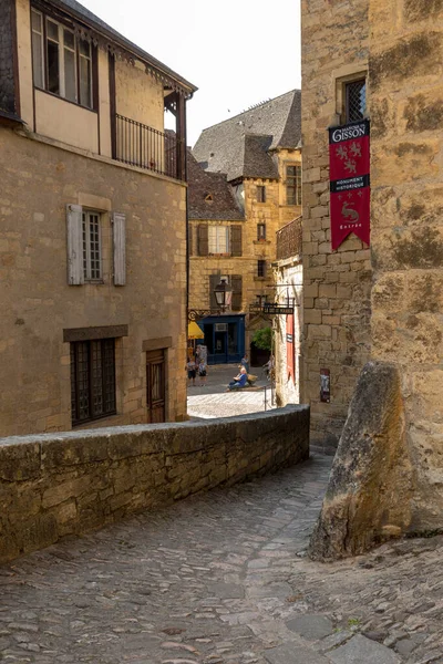 Sarlat Fransa Eylül 2018 Pitoresk Şehir Sarlat Caneda Dordogne Bölümü — Stok fotoğraf