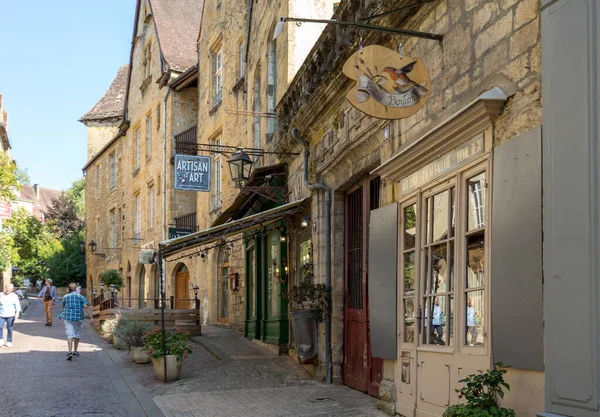 Sarlat Frankrijk September 2018 Huizen Aan Fenelonstraat Sarlat Caneda Het — Stockfoto