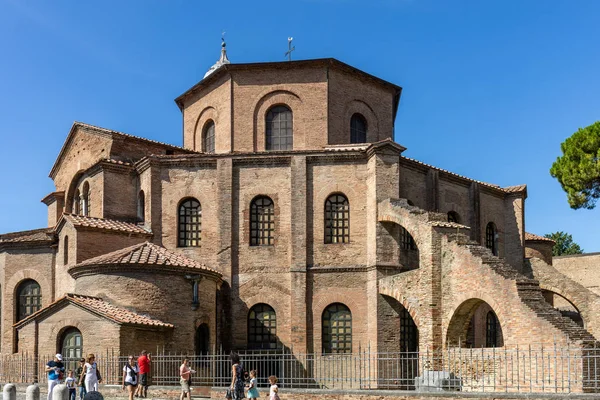 意大利拉文纳 2019年9月11日 著名的圣维塔利大教堂 Basilica San Vitale 西欧早期基督教拜占庭艺术最重要的例子之一 位于意大利埃米莉亚 罗马纳地区拉文纳 — 图库照片