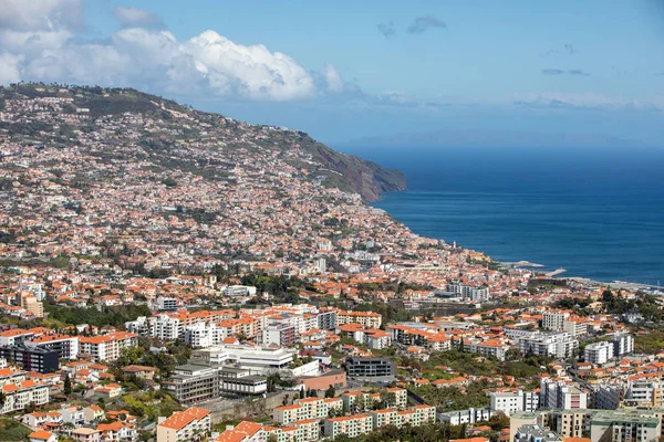 Panoramisch Zicht Van Funchal Het Eiland Madeira Portugal — Stockfoto