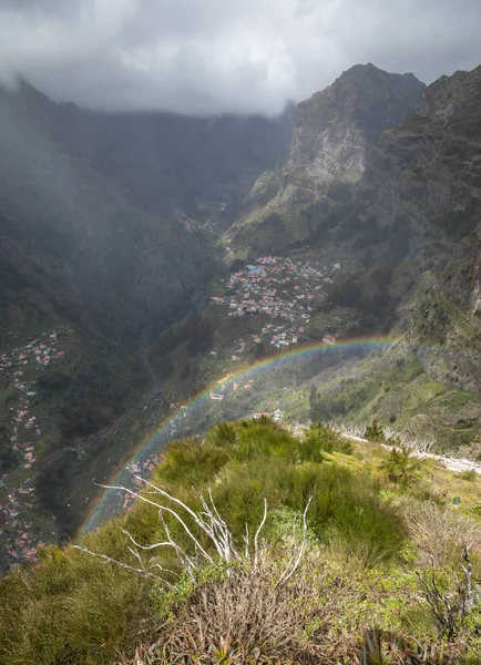 Rainbow Valley Nuns Curral Das Freiras Madeira Island Portugal — Stock Photo, Image