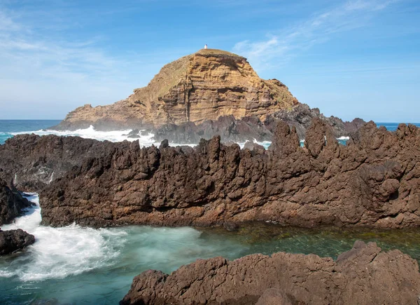 Côte Porto Moniz Sur Île Madère Portugal — Photo