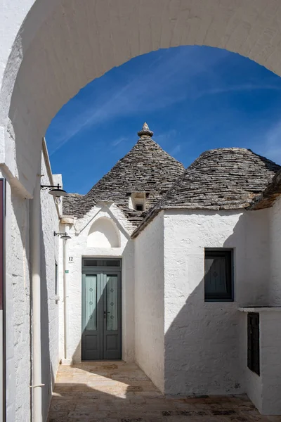 Alberobello Italia Septiembre 2019 Pueblo Trulli Alberobello Italia Estilo Construcción — Foto de Stock