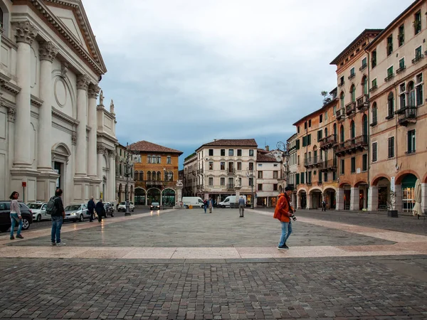 Bassano Del Grappa Італія Вересня 2019 Piazza Liberta Площа Свободи — стокове фото