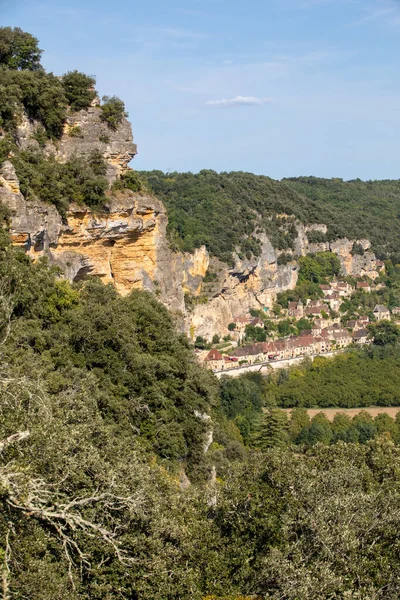Рок Гажак Живописная Деревня Реке Дордонь Франция — стоковое фото
