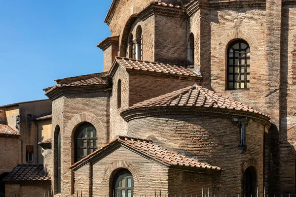 Slavná Bazilika San Vitale Jeden Nejdůležitějších Příkladů Raného Křesťanského Byzantského — Stock fotografie