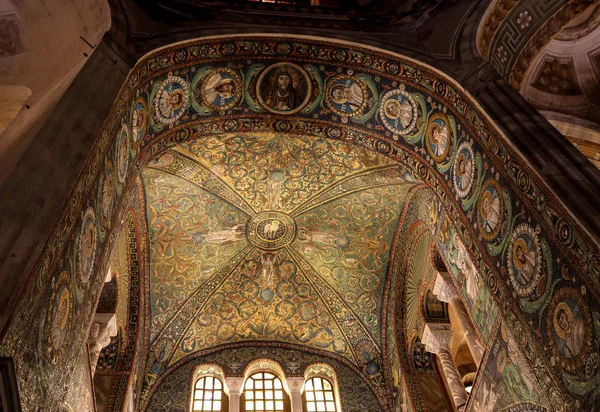 Ravenna Italia Settembre 2019 Interno Della Basilica San Vitale Che — Foto Stock