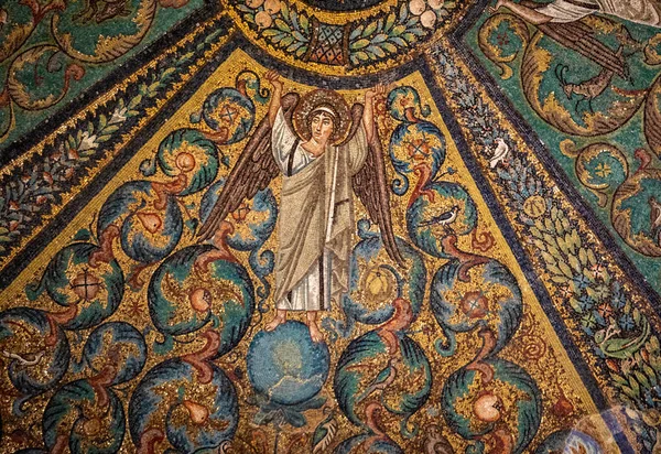 Ravenna Italien Sep 2019 Inredning Basilikan San Vitale Som Har — Stockfoto