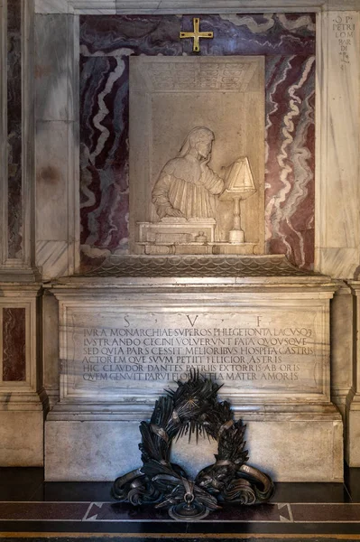Равенна Италия Сентября 2019 Года Монументальная Могила Самого Известного Итальянского — стоковое фото