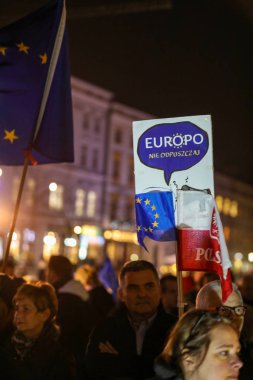 Krakow, Polonya - 18 Aralık 2019: 