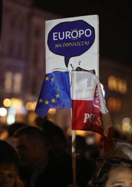 Krakow, Polonya - 18 Aralık 2019: 