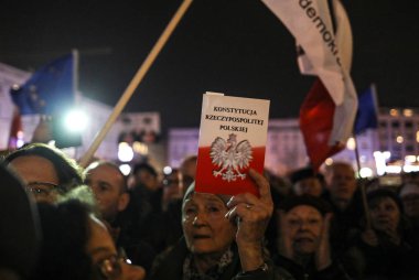 Krakow, Polonya - 18 Aralık 2019: 