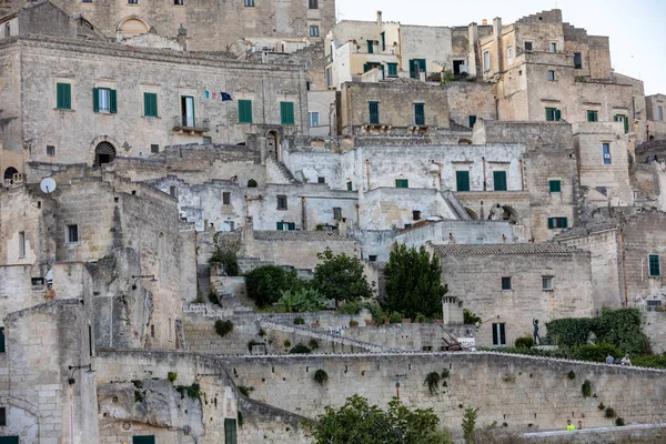 Matera Talya Eylül 2019 Matera Şehrinde Tarihi Bir Bölge Olan — Stok fotoğraf