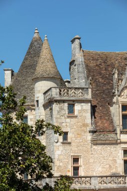 Milandes, Fransa-4 Eylül 2018: Chateau des Milandes, Dordogne bir kale, yirminci yüzyılın altmışlı için kırklı gelen Josephine Baker aitti. Aquitaine, Fransa