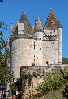 Milandes, Fransa-4 Eylül 2018: Chateau des Milandes, Dordogne bir kale, yirminci yüzyılın altmışlı için kırklı gelen Josephine Baker aitti. Aquitaine, Fransa