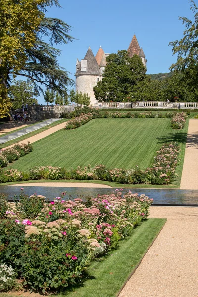 Milandes Francia Settembre 2018 Giardino Chateau Des Milandes Castello Della — Foto Stock