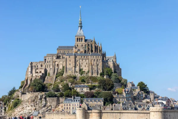 Mont Saint Michel Frankrijk September 2018 Mont Saint Michel Eiland — Stockfoto