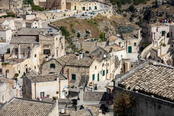 Matera Talya Eylül 2019 Matera Şehrinin Tarihi Bir Bölgesi Olan — Stok fotoğraf