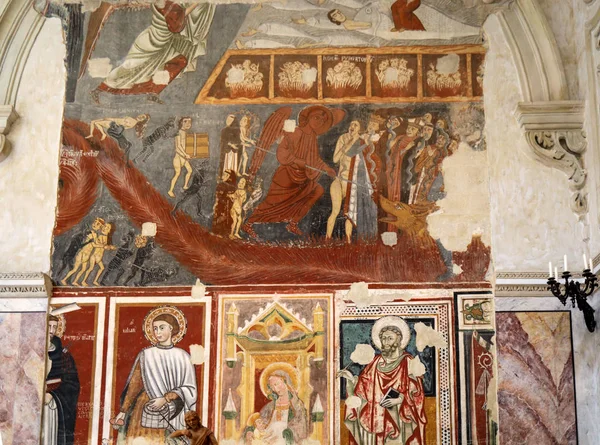 Matera Italia Septiembre 2019 Pinturas Decoraciones Los Interiores Catedral Matera — Foto de Stock
