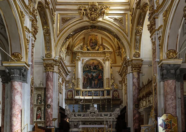Matera Italien September 2019 Malerei Und Dekorationen Innenraum Der Kathedrale — Stockfoto
