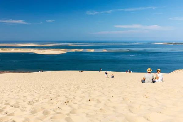 Duna Pilat Francia Settembre 2018 Persone Sulla Duna Pilat Duna — Foto Stock