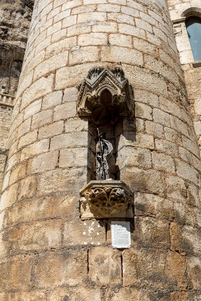 Basilikan Sauveur Pilgrimsfärden Staden Rocamadour Biskopsstad Och Helgedom Jungfru Maria — Stockfoto