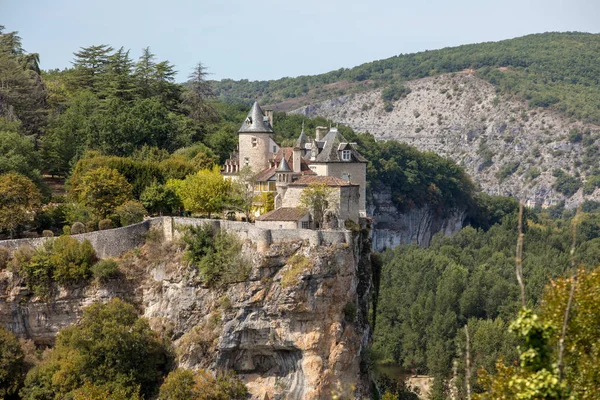 Castillo Belcastel Lacave Lot Midi Pyrenees Francia — Foto de Stock