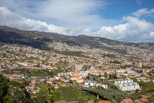 Panoramik Funchal Madeira Adası Üzerinde Portekiz — Stok fotoğraf