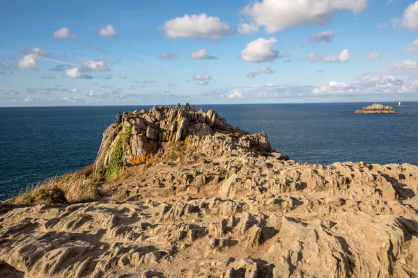 Pointe Grouin Cancale Emerald Coast Bretanha França — Fotografia de Stock