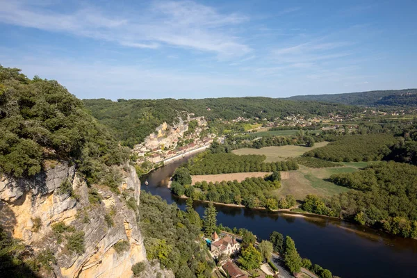 Roque Gageac Γραφικό Χωριό Στον Ποταμό Dordogne Γαλλία — Φωτογραφία Αρχείου
