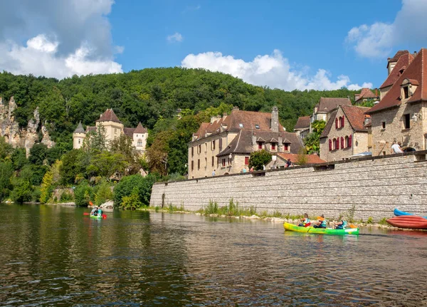 Roque Gageac Dordogne Frankreich September 2018 Kanufahren Auf Der Dordogne — Stockfoto