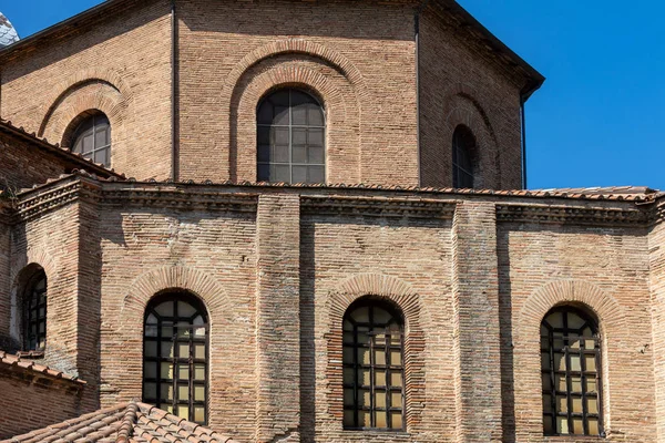 Beroemde Basiliek Van San Vitale Een Van Belangrijkste Voorbeelden Van — Stockfoto