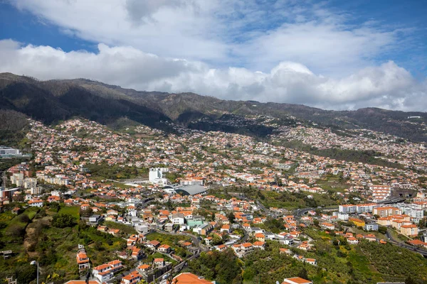 Vista Panoramica Funchal Sull Isola Madeira Portogallo — Foto Stock