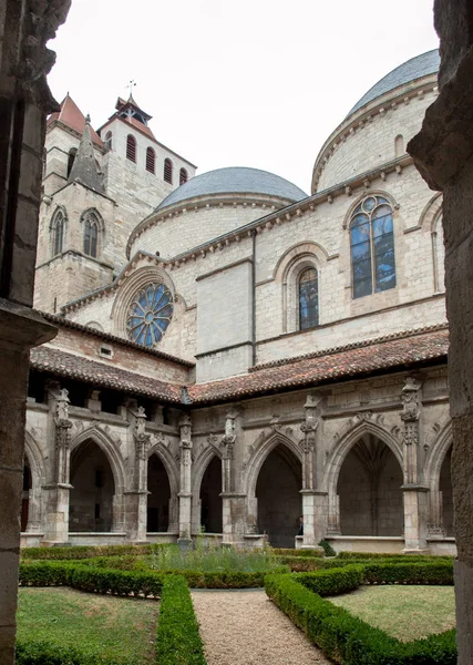 Claustro Medieval Catedral Saint Etienne Cahors Occitanie França — Fotografia de Stock