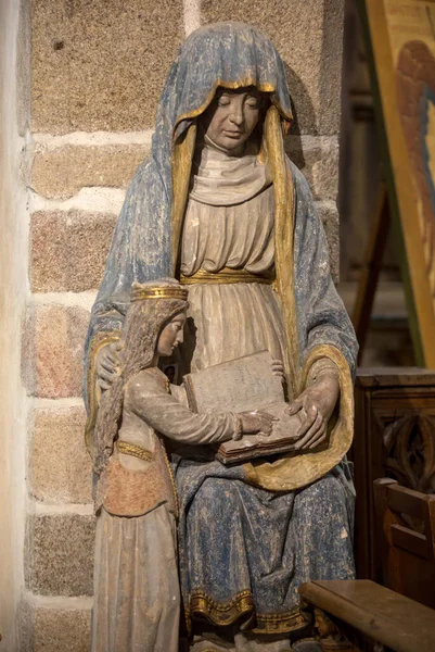 Mont Saint Michel France Septembre 2018 Église Paroissiale Saint Pierre — Photo