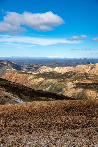 Fjallabak Doğa Rezervi Ndeki Landmannalaugar Volkanik Dağları Zlanda — Stok fotoğraf