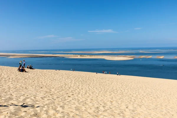 Duna Pilat Francia Settembre 2018 Persone Sulla Duna Pilat Duna — Foto Stock