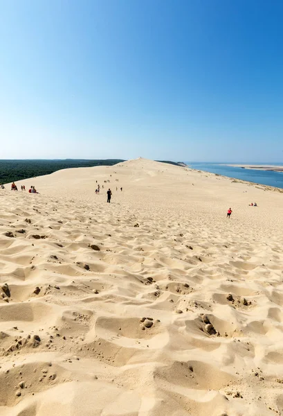 Duna Pilat Francia Settembre 2018 Persone Sulla Duna Pilat Duna — Foto Stock