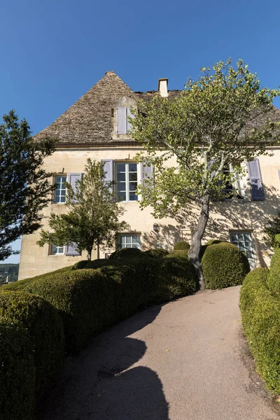 Dordogne Frankrijk September 2018 Topiary Tuinen Van Jardins Marqueyssac Dordogne — Stockfoto