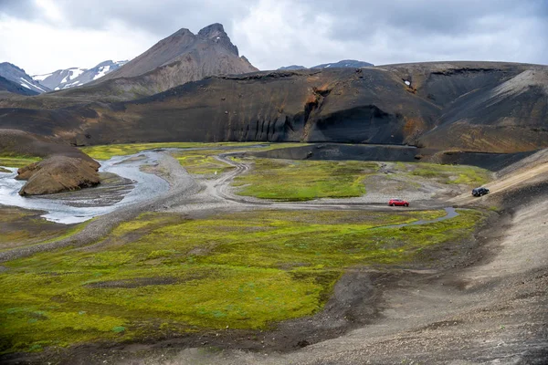 Fjallabak Doğa Rezervi Ndeki Landmannalaugar Volkanik Dağları Zlanda — Stok fotoğraf