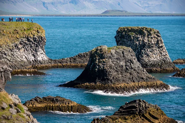 Snaefellsnes Batı Zlanda Arnarstapi Hellnar Arasındaki Uçurumlar — Stok fotoğraf